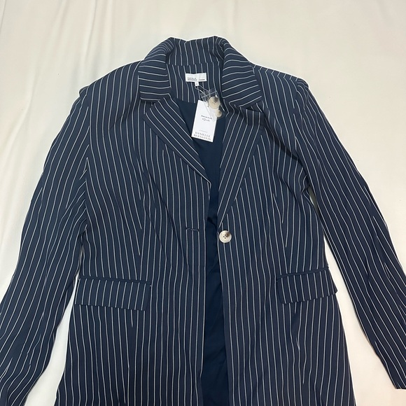 NEW with tags We Wore What Blue Pinstripe Blazer Never Worn!! - Picture 3 of 6